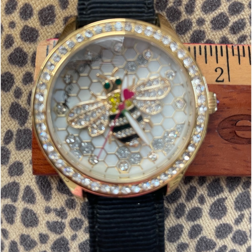 Betsey Johnson watch. Bee with honeycomb face and bling.